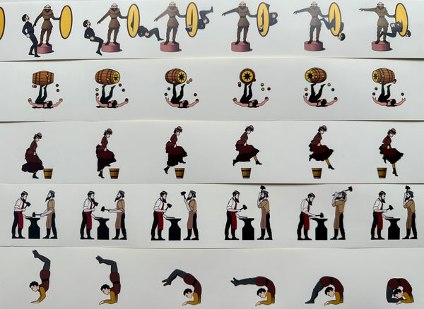 Praxinoscope Animation Toy - Medium | Brown Colourway